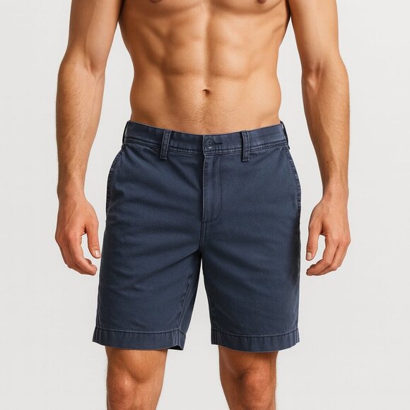 Roundtree & Yorke Other - Roundtree & Yorke Men’s 38 Blue Flat Front Chino Shorts Casual Button Pockets